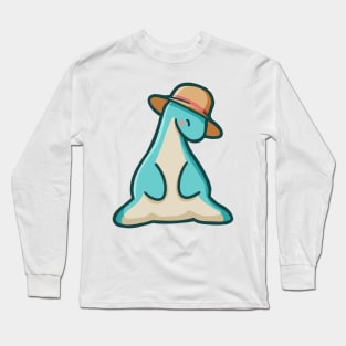 Cute long neck, Summer dino, dinosaur Long Sleeve T-Shirt